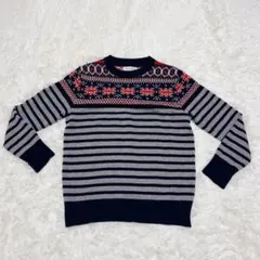 【希少】THE RIVER ユニオンジャック　ウール混セーター　M相当