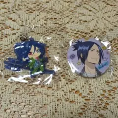 家庭教師ヒットマンREBORN!　六道骸　缶バッジ　ラバーストラップ