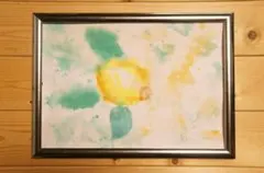 オイルパステル原画 黄色の花 2Lサイズ【額付き】 - メルカリ