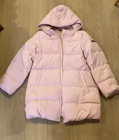 Petits Pois Vert Bébé ピンク中綿コート 150