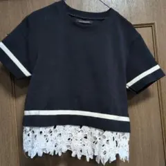 alicia PAGEBOY 半袖カットソー レース切り替えのサムネイル