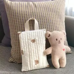 くまのキルティングバッグ