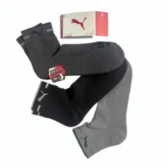 新品　PUMA プーマ　厚底パイル　消臭加工ソックス 3足セット 26-28cm