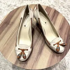 ✨美品✨CELINE セリーヌ ハイヒールパンプス レザー タッセル 23.5㎝のサムネイル