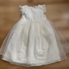 プティマイン　ワンピース　白　120