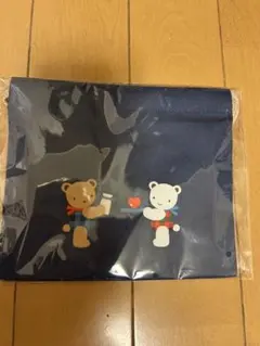 【新品】familiar コップ袋 ネイビー