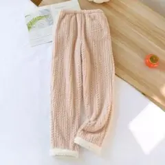 フリース クリーム色 ルームウェア