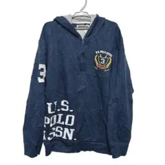 即購入可U.S. POLO ASSN. フード付きパーカー 14/16 ネイビーのサムネイル
