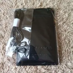 スマホショルダーバッグ 黒 合成皮革