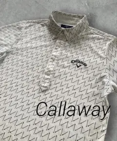 Callaway ゴルフ ポロシャツ 総柄 刺繍ロゴのサムネイル