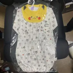 モンポケ/ピカチュウロンパース/50-70/犬印本舗