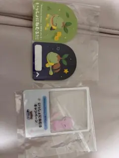 ポケモンセンター いっしょにねむるキャンペーン　ミュウ　アクリルカード　ナエトル