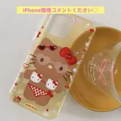 日焼けキティ　iPhoneケース ハローキティ 日焼け 黒ギャル ビーチ 夏