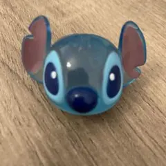 ディズニー　ガチャガチャ　指輪リング ロイヤルクリア　ステッチ