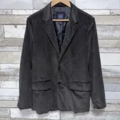 00s OLD GAP コーデュロイ テーラードジャケット S チャコール 希少