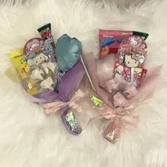 ★即日発送★お菓子ブーケ2個セット　入園・入学　女の子　お祝い　キティ　シナモン