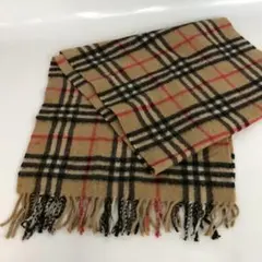 Burberrys バーバリー マフラー カシミヤ ノバチェック ベージュ 総柄のサムネイル
