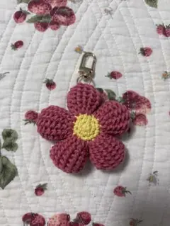 ハンドメイド 立体フラワーチャーム