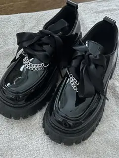 ブラックローファー 36サイズ チェーン付き