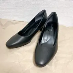☆極美品☆ LES MUES ラウンドトゥ レザー パンプス 24.5 EEE