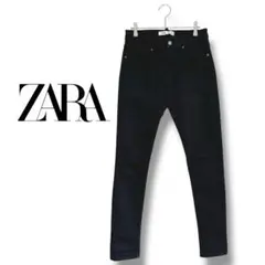 【ザラ】スキニーデニム　レディース　ジーンズ　細身　ストレッチ　ブラック　29