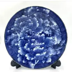【☆希少なお品☆】【新品】有田焼　福泉窯　染付龍絵飾り皿　美術品