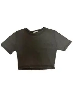 ZARA黒 クロップド Tシャツ 半袖