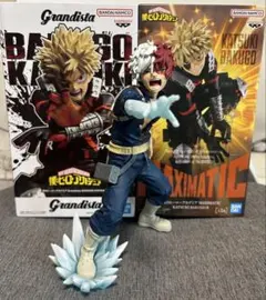 ヒロアカ　爆豪、轟、マキシマティック、グランディスタのフィギュアセット