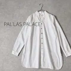 PALLAS PALACEパラスパレスVmヴームピンタック シャツ ブラウス 白
