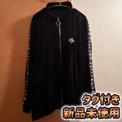 REFLEM ロゴテープベロアジャージ レフレム ブラック 黒 ロゴのサムネイル