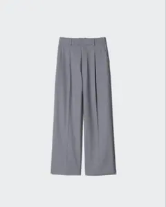 ワイドパンツグレー