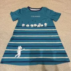 11ぴきのねこ ストライプチュニック 半袖