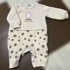 no.46 miffy ドット柄ロンパース 70