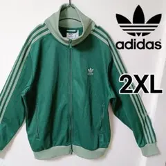アディダス 80s トラックトップ ナイロンジャケット グリーン 男性2XL