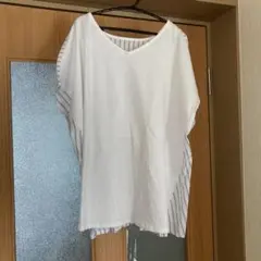 ジャンセン　ホワイト✖️ストライプtシャツ Mのサムネイル