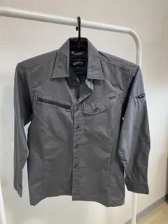 WM BEST STRETCH ACTIVE 長袖シャツ グレー S 作業着のサムネイル