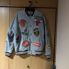 Supreme X Nike NBA Denim Jacketスタジャンのサムネイル