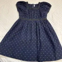 ミキハウスコレクション　ミキハウス　ドット　水玉　フォーマルワンピース　半袖
