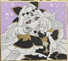 一*瀬様 名探偵プリキュア キュアアルカナ・シャドウ 手描きイラスト
