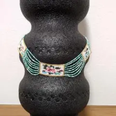 ビーズ織りネックレス ハンドメイド