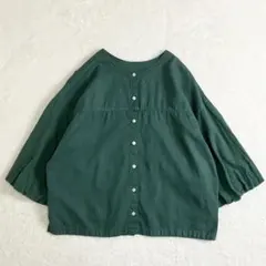 美品】Parkes パークス ゆったりリネンプルオーバーシャツ - メルカリ