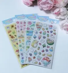 NATSUきゃわいい　ジュエルシール　かわいいぷっくりシール　4種類セット