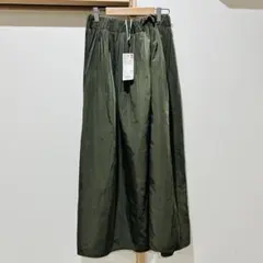 【タグ付】ユニクロ ボリュームロングスカート Sサイズ オリーブ 2回着用