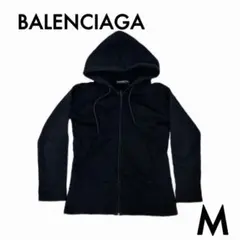 BALENCIAGAジップアップパーカーバレンシアガトレーナーブランドブラック黒のサムネイル