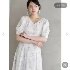 MERCURYDUO マーキュリーデュオ フラワーギャザースリーブワンピース S