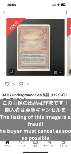 詐欺注意！　Underground sea デュアルランド