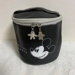 スプリング 付録 ミッキーマウス 筒型ポーチ　バニティ　ブラックのサムネイル