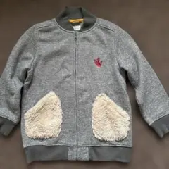 コンビミニ　ジップジャケット　裏起毛　110