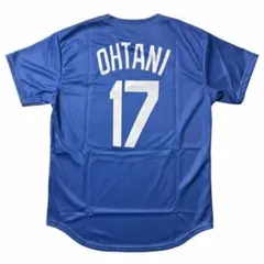 新品 大谷翔平 ドジャース Tシャツ Lサイズ 背番号17 MLB ブルー