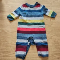 baby GAP マルチボーダー ニット ロンパース 3-6ヶ月